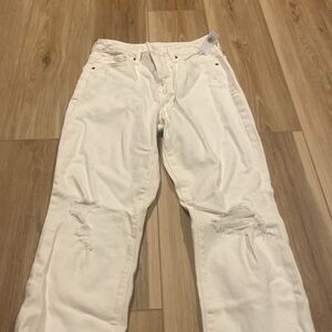 Old navy high rise OG straight pants NWT size 6 in color white